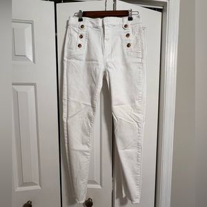 Loft white skinny jeans